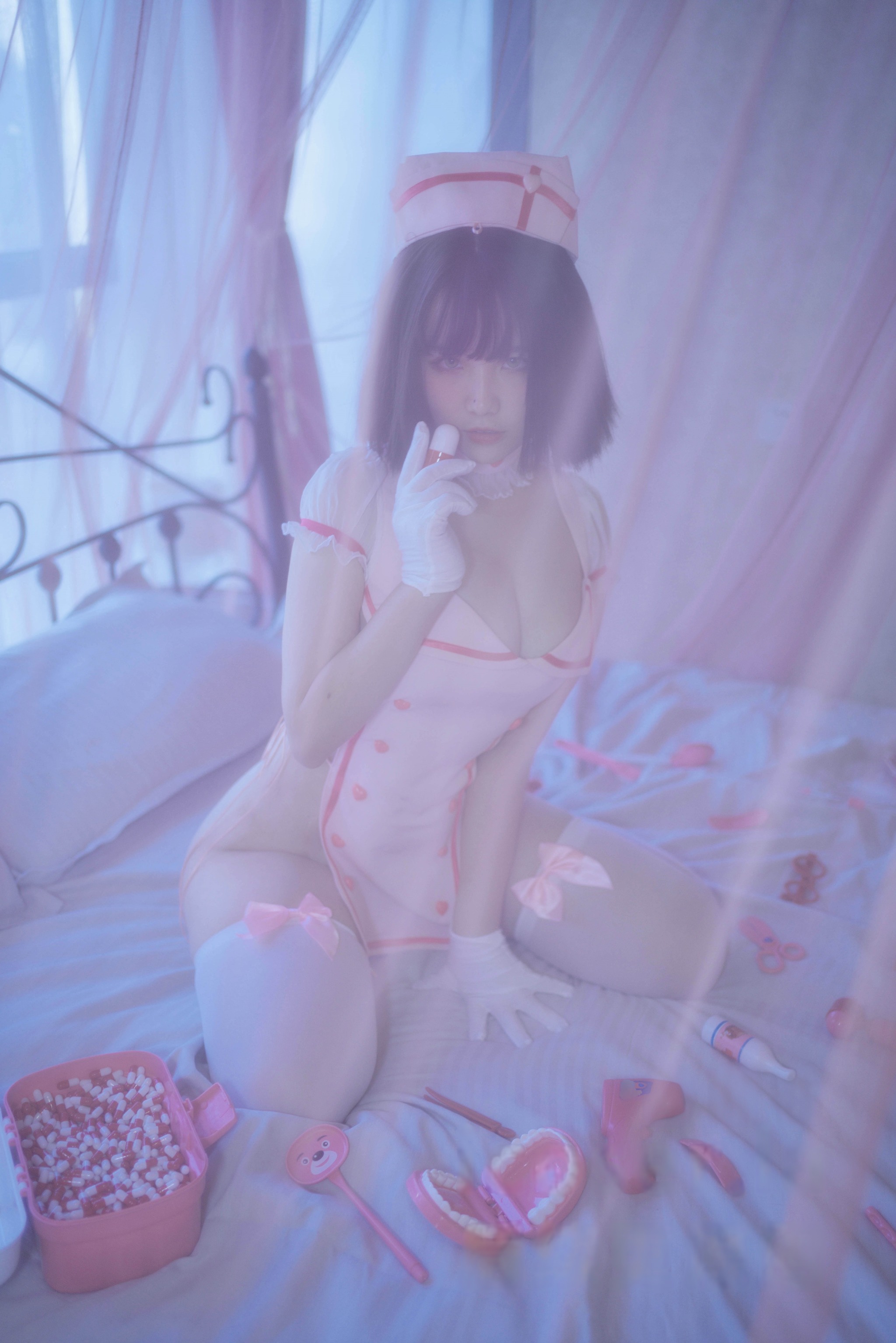 图片[1]-阿半今天很开心 – NO.026 粉护士[37P]-XikXak